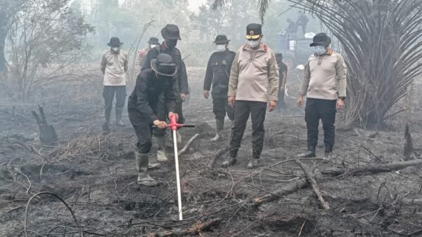 Polda Kalteng Optimalkan Serbuk Tepung Singkong "Hertindo AF31", Untuk Padamkan Bara di Lahan Gambut